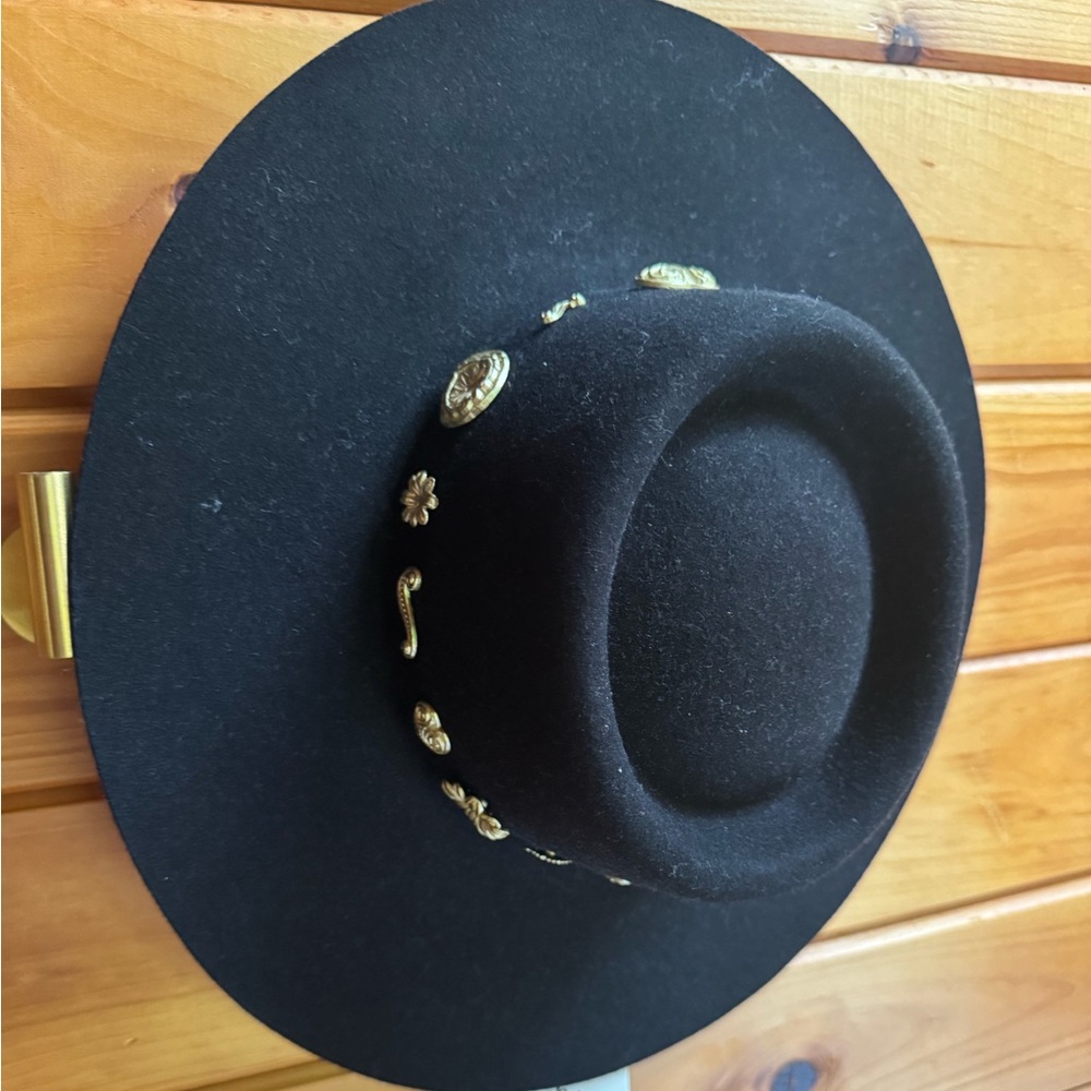 Lack of Color Celestial1 Boater Hat - Black - Picture 2 of 4